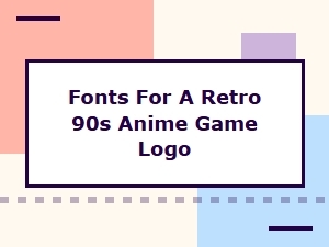 Crafting Retro Anime Game Logos with Fonts